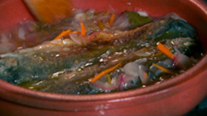 Receta de trucha en escabeche