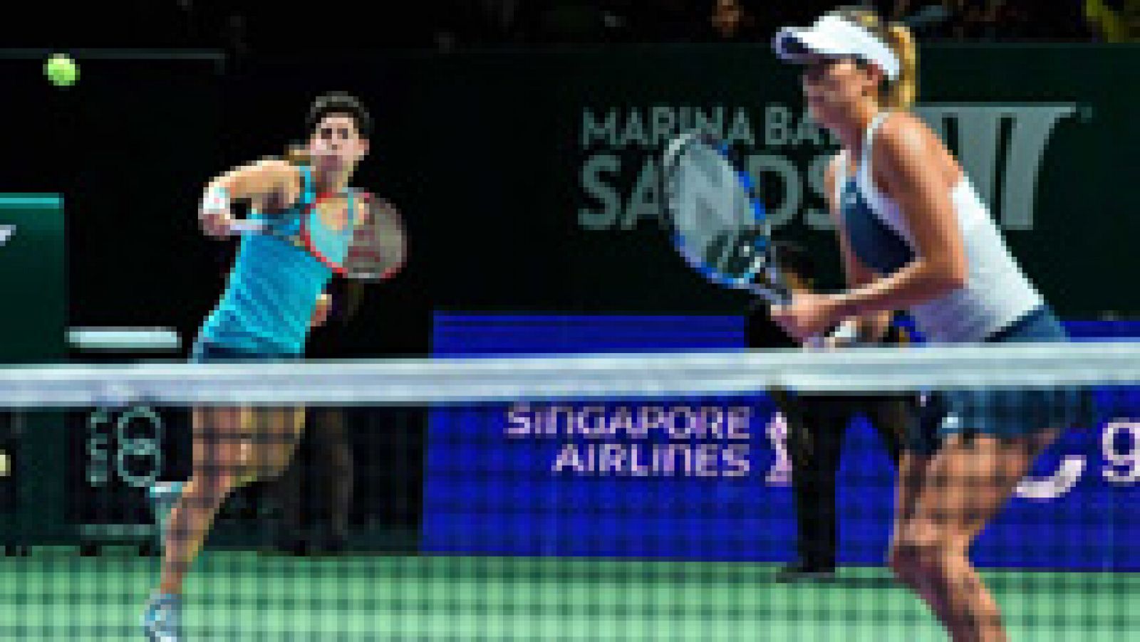 Hingis y Mirza niegan a Muguruza y Suárez el título de maestras | Ver