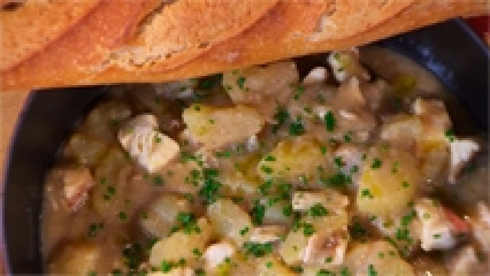 Guiso de rubio con frutos secos