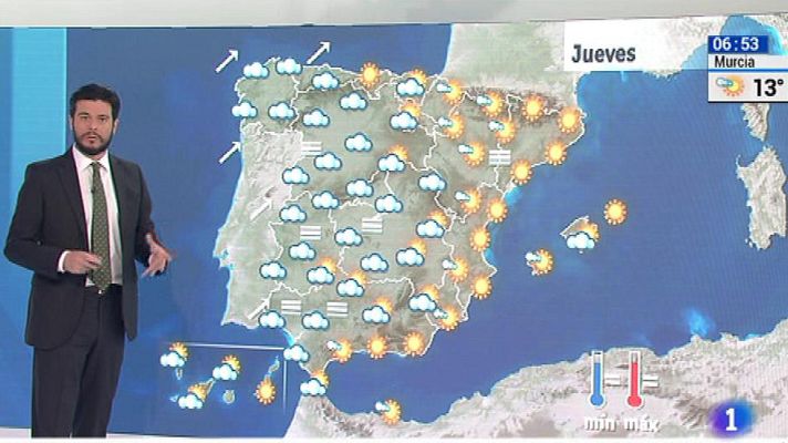 El tiempo - Nubes y claros con una ligera subida de las temperatura