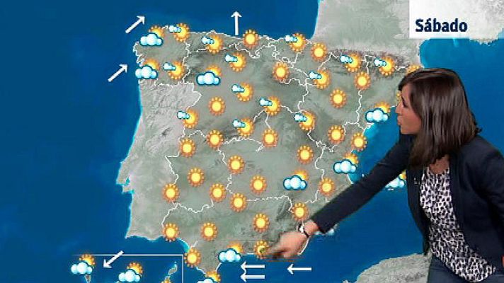El tiempo - Lluvias en el litoral gallego y buen tiempo en el resto de España