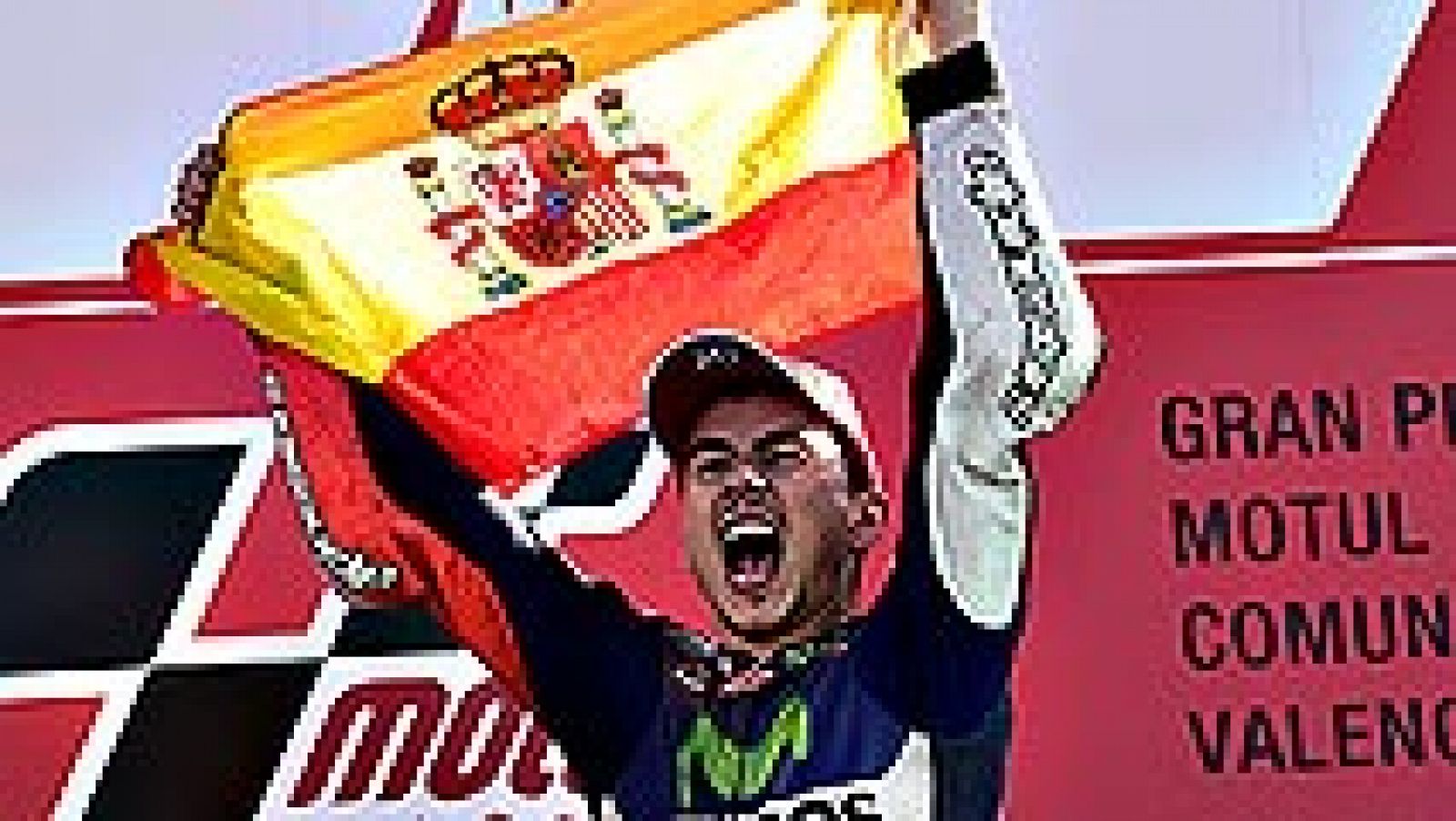 El español Jorge Lorenzo (Yamaha) se ha proclamado por tercera vez campeón mundial de MotoGP al ganar el GP de la Comunidad Valenciana, último del campeonato, mientras que el italiano Valentino Rossi ha terminado cuarto.