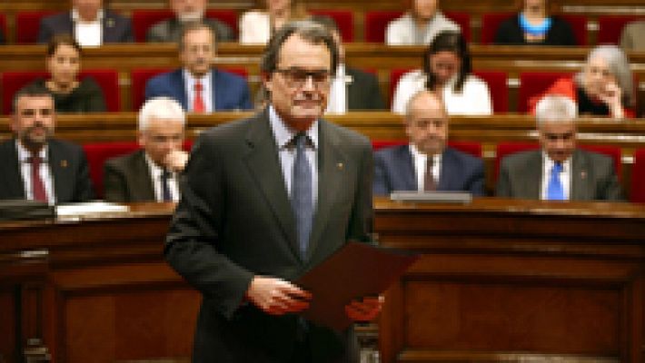 Artur Mas: "La pseudodemocracia española menosprecia los resultados del 27S"