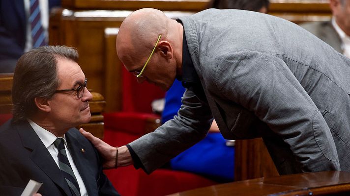 Telediario 1 - Romeva rechaza la propuesta de la CUP para ser investido presidente