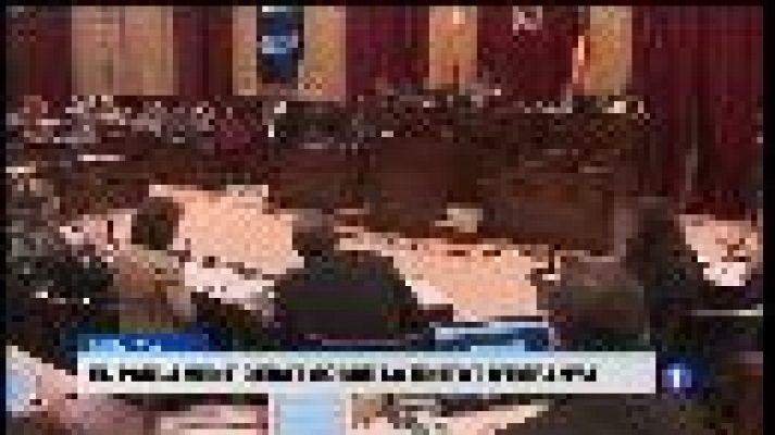 Informatiu Balear - El Parlament balear rebutja una proposta del PP sobre la unitat d'Espanya.