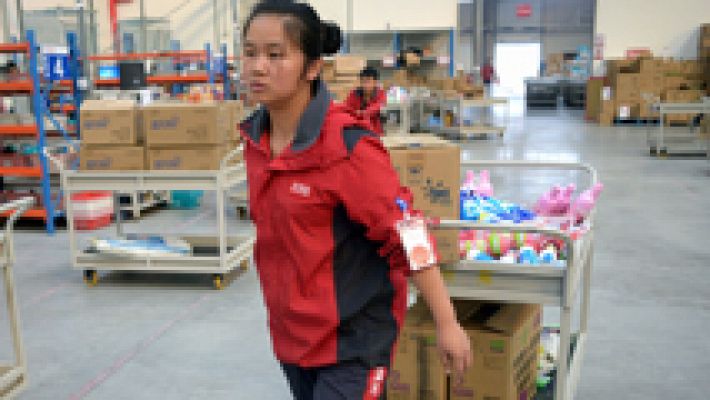 Telediario 1 - Alibaba bate en el Día del Soltero el récord de ventas