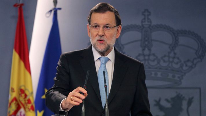 Rajoy pide que se suspenda la declaración independentista  denunciando que "pretende acabar con la democracia"