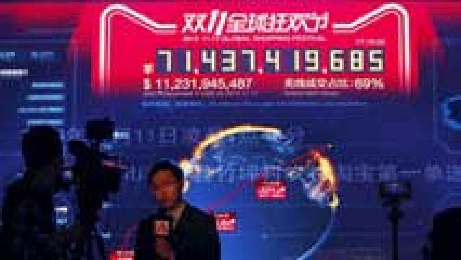 Telediario 1: El gigante asiático Alibaba bate en sólo 12 horas un nuevo récord de ventas online | RTVE Play