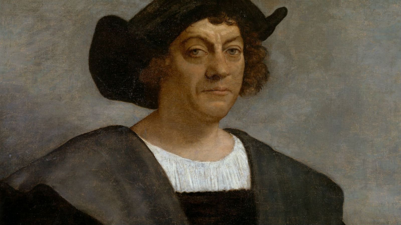 Paisaje con figuras - Cristóbal Colón