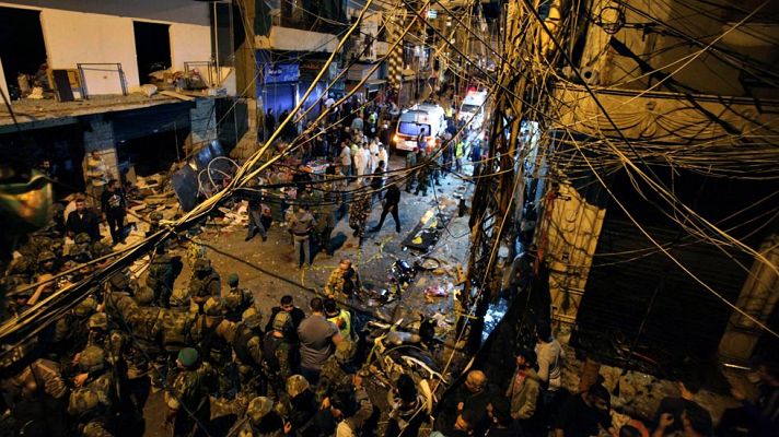 Telediario 1 - Un doble atentado suicida contra Hizbulá en Beirut causa más de 40 muertos