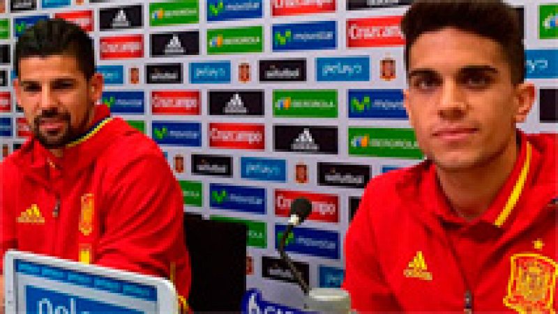 Nolito y Bartra, en rueda de prensa, han expresado el temor que existe en la selección tras los atentados en París y su próximo partido amistoso en Bélgica.