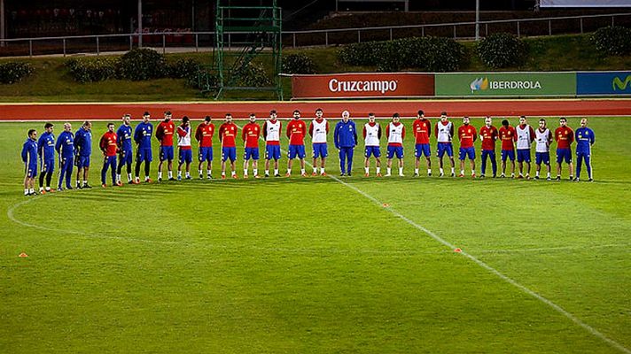 Telediario 1 - La selección española ya está en Bélgica bajo medidas especiales de seguridad