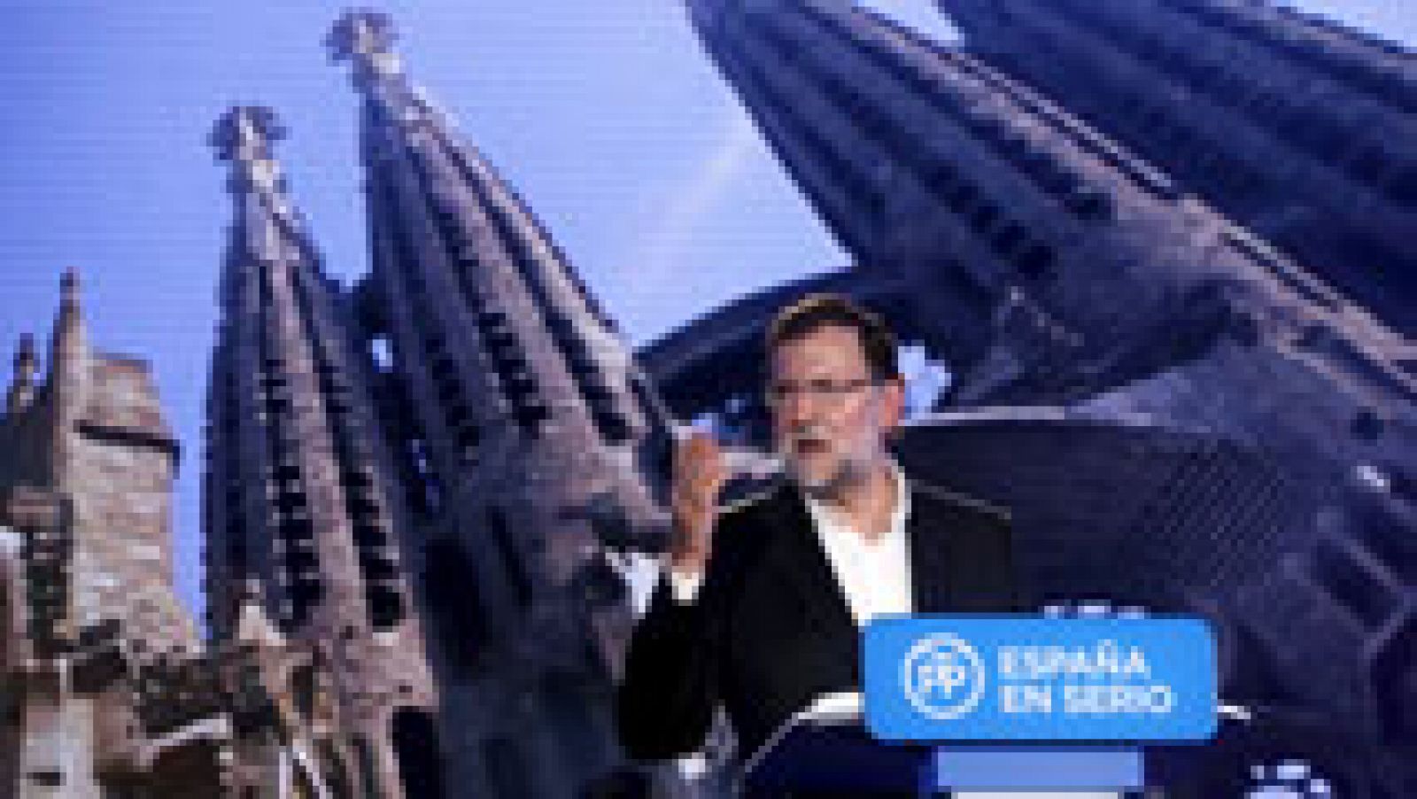 Telediario 1: Mariano Rajoy presenta en Barcelona a sus cabezas de lista | RTVE Play