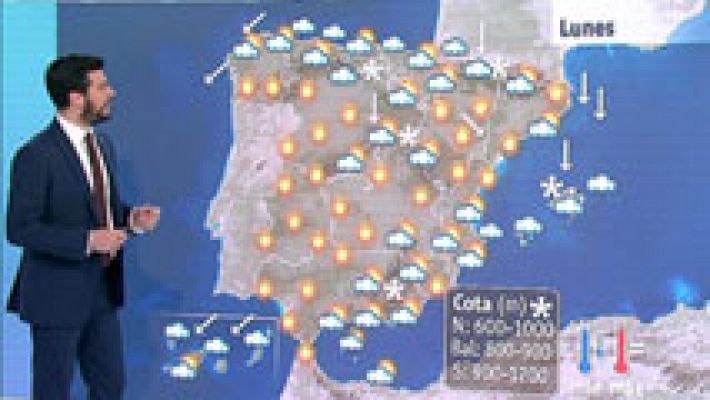 Heladas en la mayor parte del interior peninsular y temperaturas mínimas en descenso