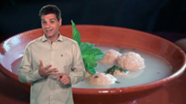 RTVE Cocina - Sopa de albóndigas con hierbabuena