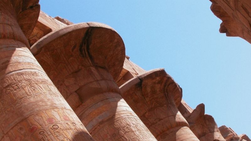 'Espacio en blanco', en el Templo de Luxor