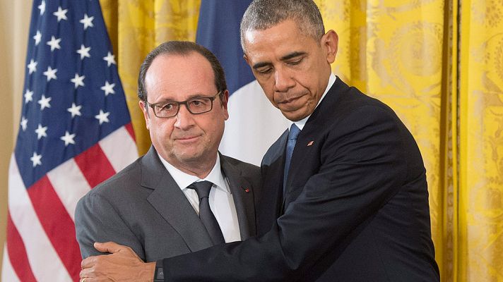 Telediario 1 - Obama ante Hollande: "El Estado Islámico debe ser destruido"