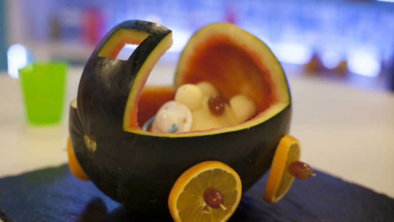 Receta Exprés - Bebé melón con gazpacho de sandía