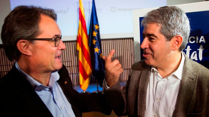 Telediario 1 - JxS ofrece a la CUP un gobierno con Mas al frente