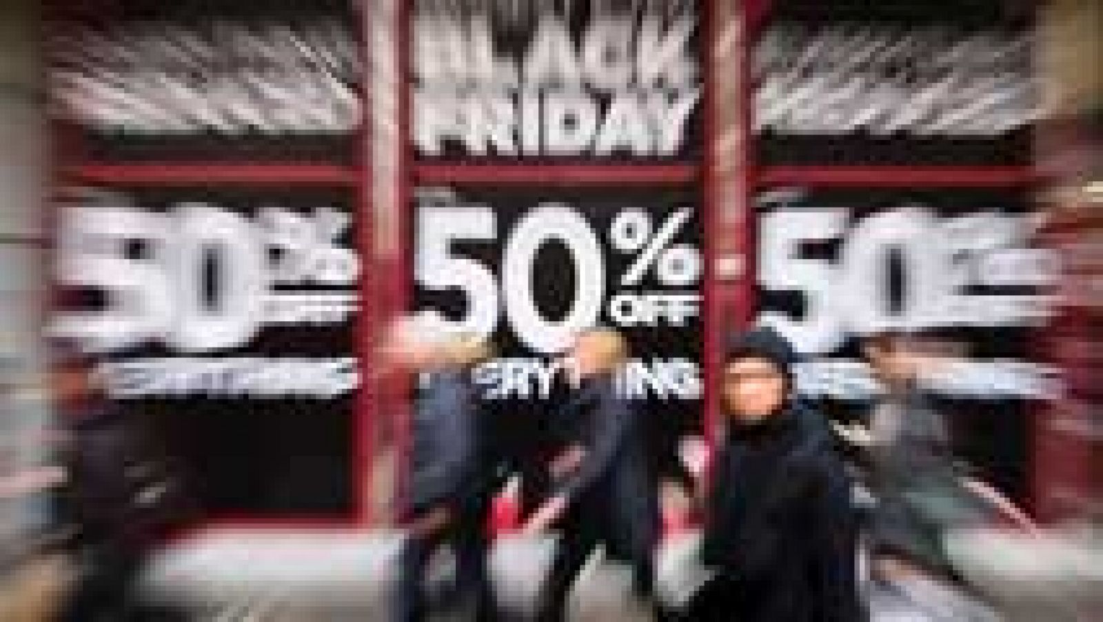 Telediario 1: Los comercios prevén que las ventas del 'Black Friday' sean un 30% superiores a las de un día  normal | RTVE Play