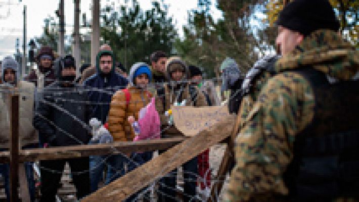 Telediario 1 - La UE y Turquía buscan un acuerdo sobre refugiados