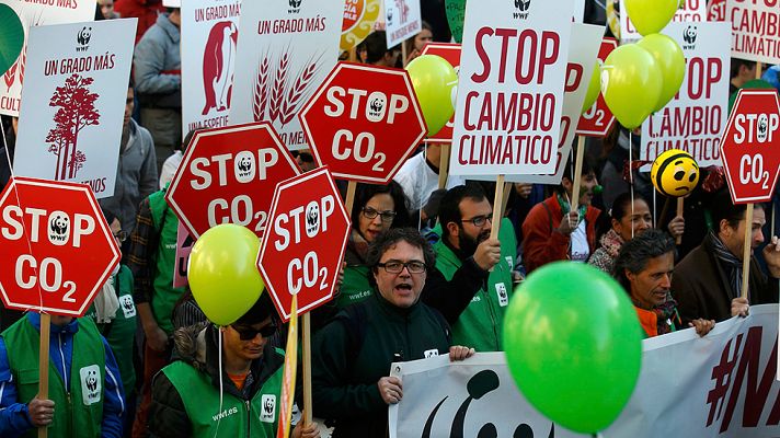 Telediario 1 - Marchas en España contra el cambio climático