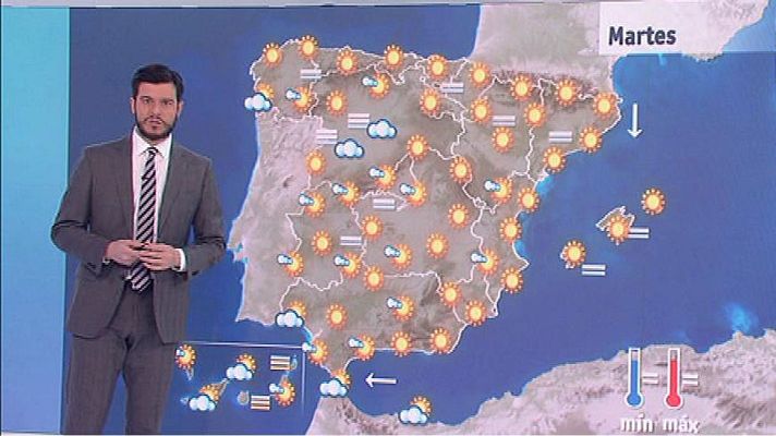 El tiempo - Nieblas y heladas matinales en el interior peninsular y poco nuboso en general