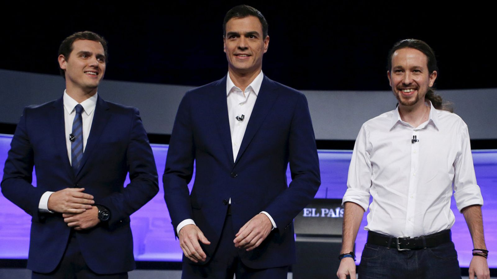 Las puertas giratorias y el contrato único, los puntos calientes del debate entre Sánchez, Rivera e Iglesias