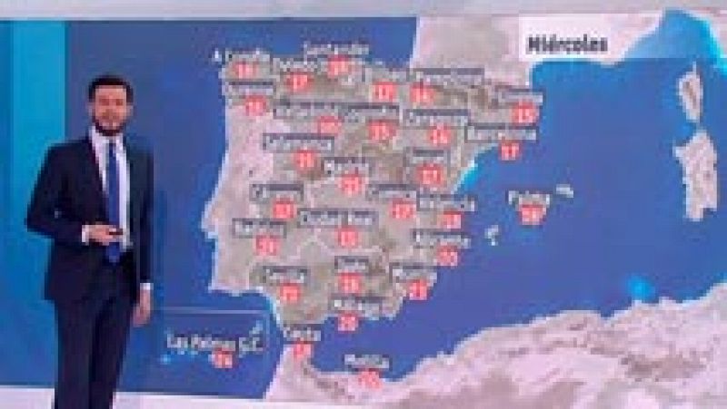 Cielos despejados salvo en el noroeste y calima en Canarias