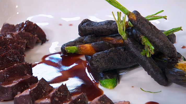 RTVE Cocina - Corzo a la brasa con tempura de verduras