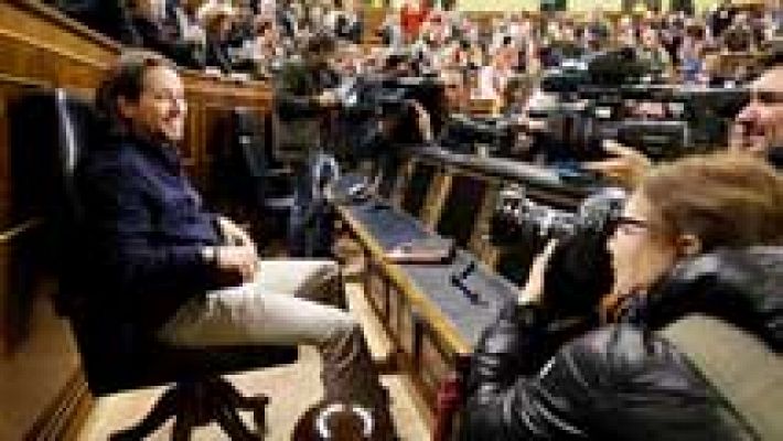 Iglesias y Rivera visitan el Congreso como candidatos al 20D