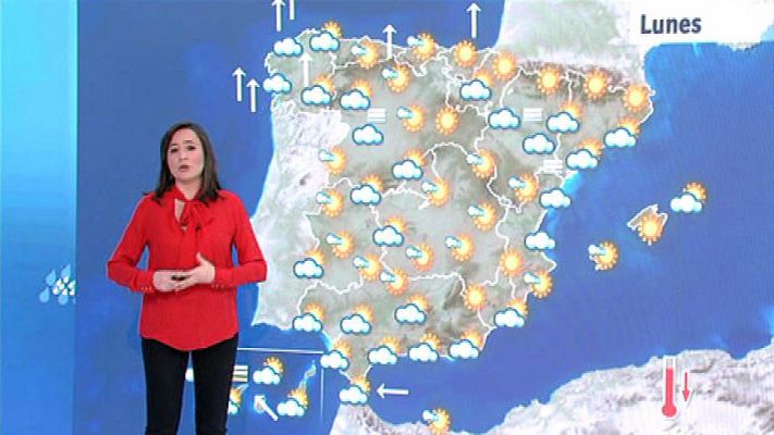 El tiempo - Lluvias en el oeste de Galicia y bajada de temperaturas en el interior