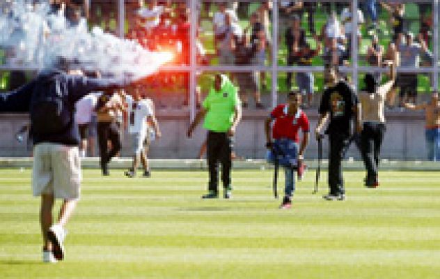 Suspenden el último partido de la liga chilena por una gran pelea