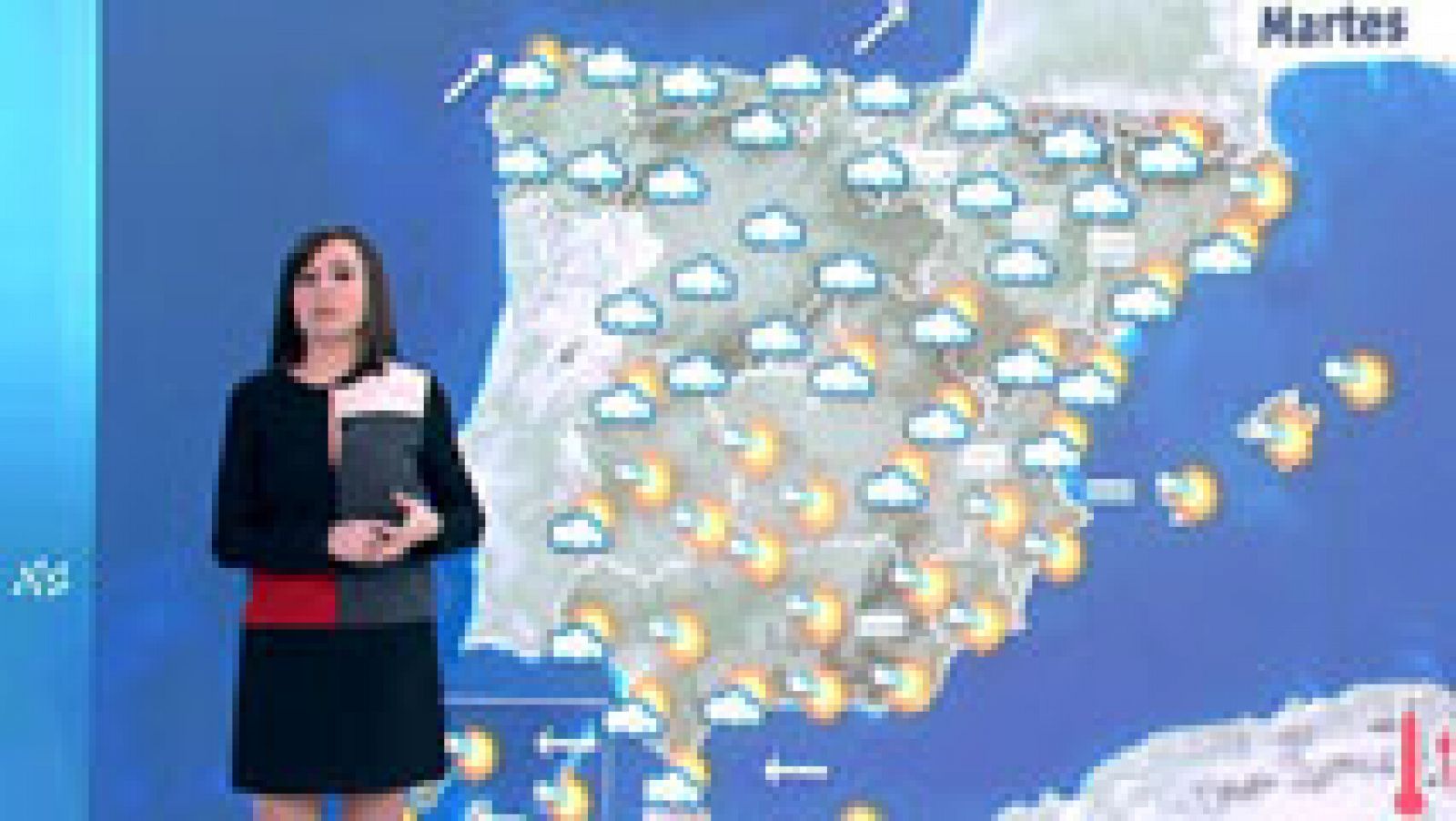 El tiempo: Cielos nubosos en parte del país con ligero ascenso de las temperaturas en la mitad sur | RTVE Play