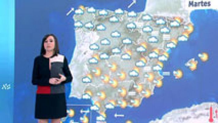 El tiempo - Cielos nubosos en parte del país con ligero ascenso de las temperaturas en la mitad sur
