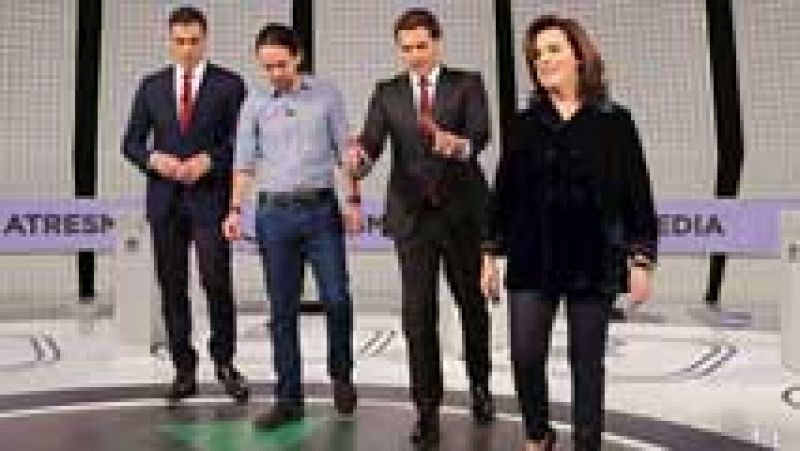 Todos los líderes políticos se vieron vencedores en el debate a cuatro