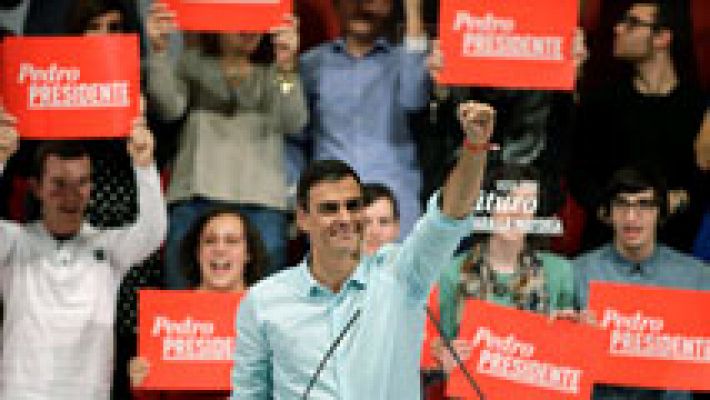 Telediario 1 - Pedro Sánchez pide a Podemos que no dé "lecciones" al PSOE