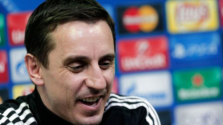 Telediario 1 - Neville: "Estamos aquí para ganar y entretener"