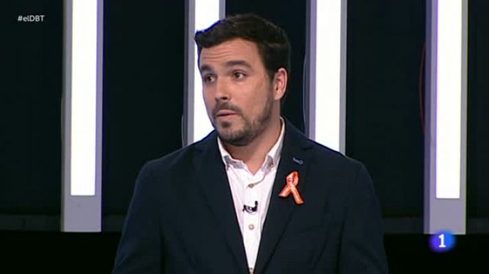 Debate a nueve - Garzón afea la ausencia de otros líderes