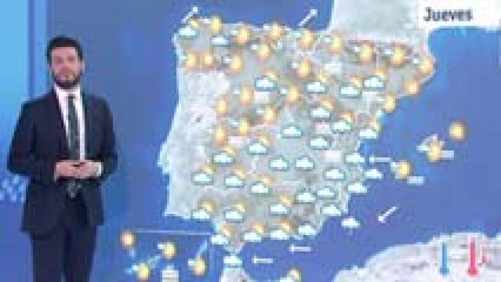 El tiempo: Nubes en todo el país y bajada de temperaturas en la Meseta | RTVE Play