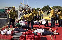Simulacro de terremoto en California