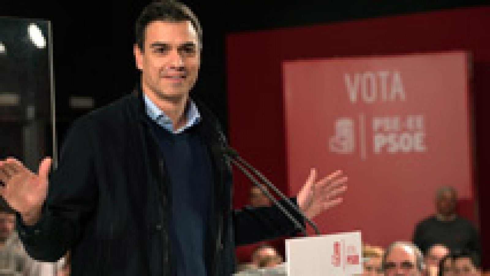 El líder del PSOE, ha criticado al PP por su "excedente de corrupción" y ha alertado contra el pacto "antiPSOE" de PP, Ciudadanos y Podemos. 