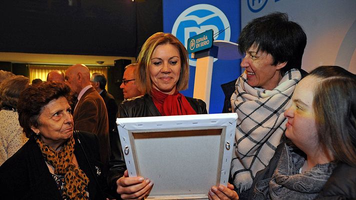 Telediario 1 - Cospedal: para ponerse al frente del Gobierno "hay que haber gestionado y administrado algo"