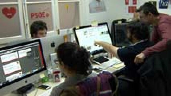 Telediario 1 - El cara a cara también se disputa en las redes sociales