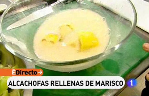 RTVE Cocina - Alcachofas rellenas de marisco
