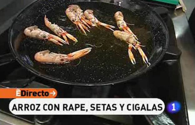 RTVE Cocina - Arroz con rape, setas y cigalas