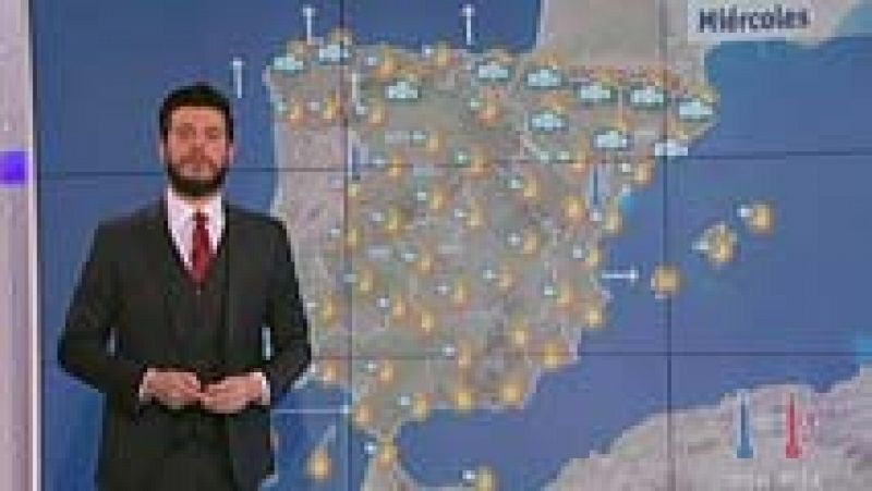 El viento sur impone el ambiente cálido en todo el país