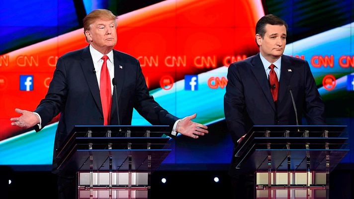 Telediario 1 - Bush acusa a Trump de ser el "candidato del caos"