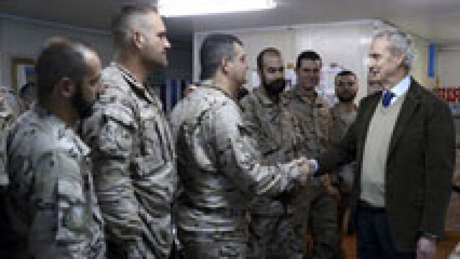 Noticias 24h: Morenés visita a las tropas en Irak para reforzar el compromiso en la lucha contra el yihadismo | RTVE Play