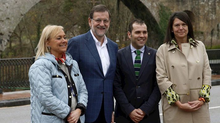 Telediario 1 - Rajoy: "Frente al PP lo único que hay es una coalición de izquierdas que no conviene"